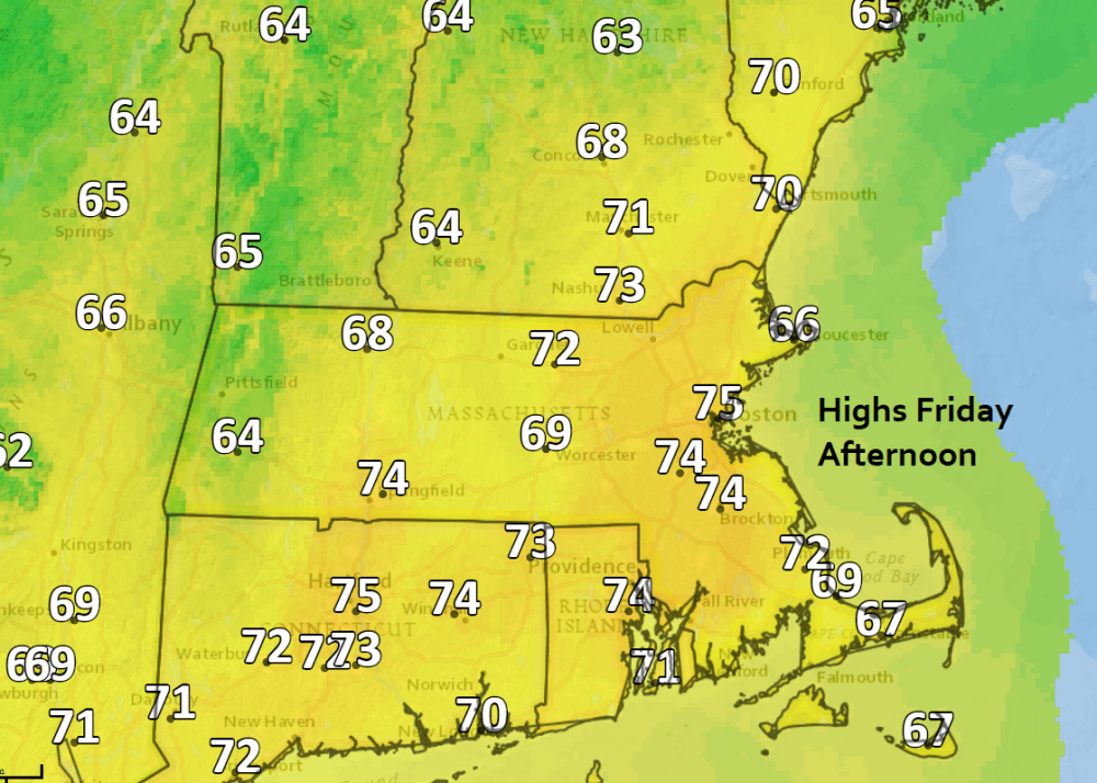 Forecast: Mild End To Workweek, Chilly Start To Weekend | WBUR News