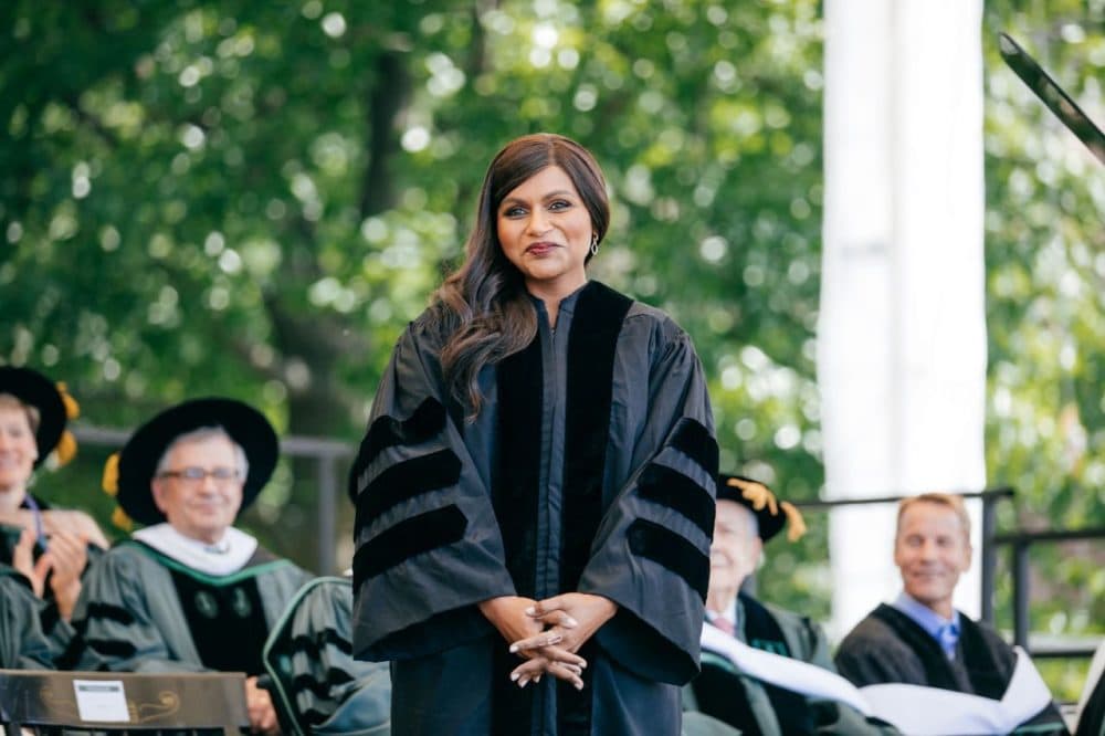 At Dartmouth, Mindy Kaling Jokes That Her Superpower Is 'Delusion' | WBUR News