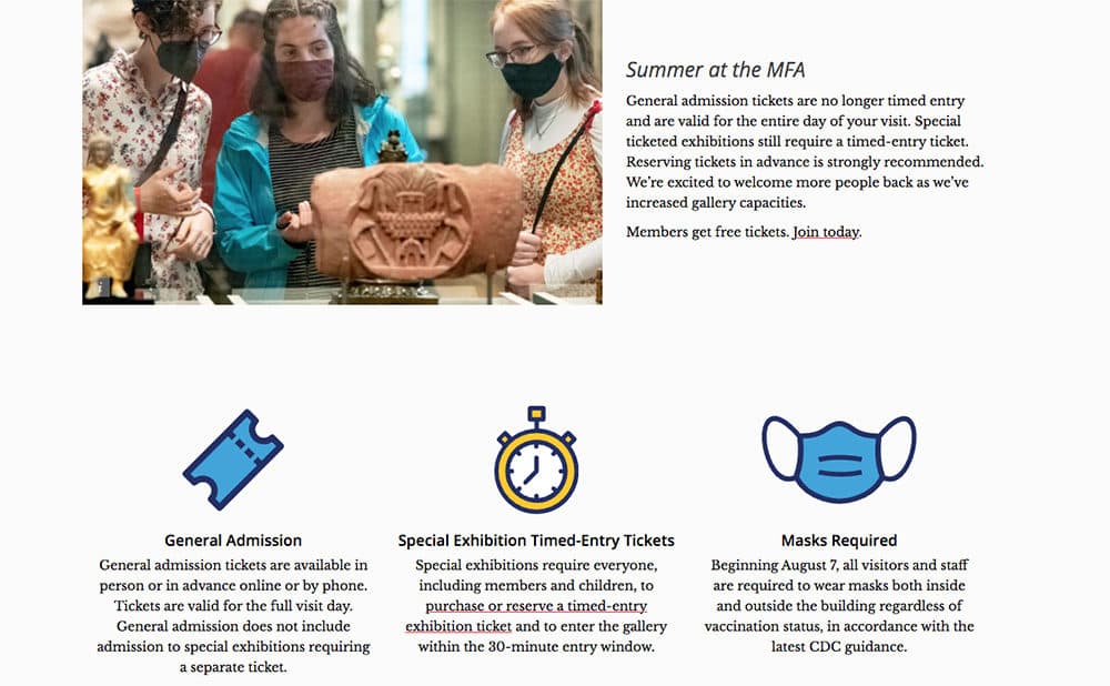 Amid Uptick In COVID Cases, Boston Museums Mandate Masks Again WBUR News