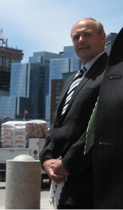 Former House Speaker Sal DiMasi, after appearing Wednesday in federal court for a pre-trial conference. DiMasi, along with three associates, is accused of taking almost $60,000 in payments from a software company he helped land a lucrative state contract.