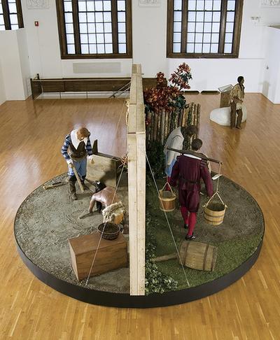 Sam Durant's "Pilgrims and Indians, Planting and Reaping, Learning and Teaching." (Courtesy the artist and Blum &amp; Poe, Los Angeles)