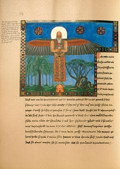 A page from Carl Jung's "Red Book" (1914-1930), to be published next month. (Courtesy of W.W. Norton)