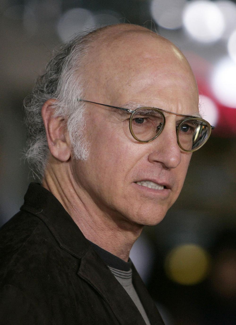 Larry David arrives at the premiere of "The Heartbreak Kid" in Los Angeles on in this Sept. 27, 2007, file photo. David's "Curb Your Enthusiasm" episode which aired, Sunday, Oct. 21, 2007, was a classic case of art imitating life. On the show, David's fictional spouse, played by Cheryl Hines, left him, an obvious mirror to David's real-life divorce. (AP)