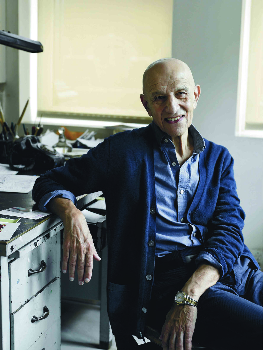 Alex Katz in J.Crew Magazine. (J.Crew)