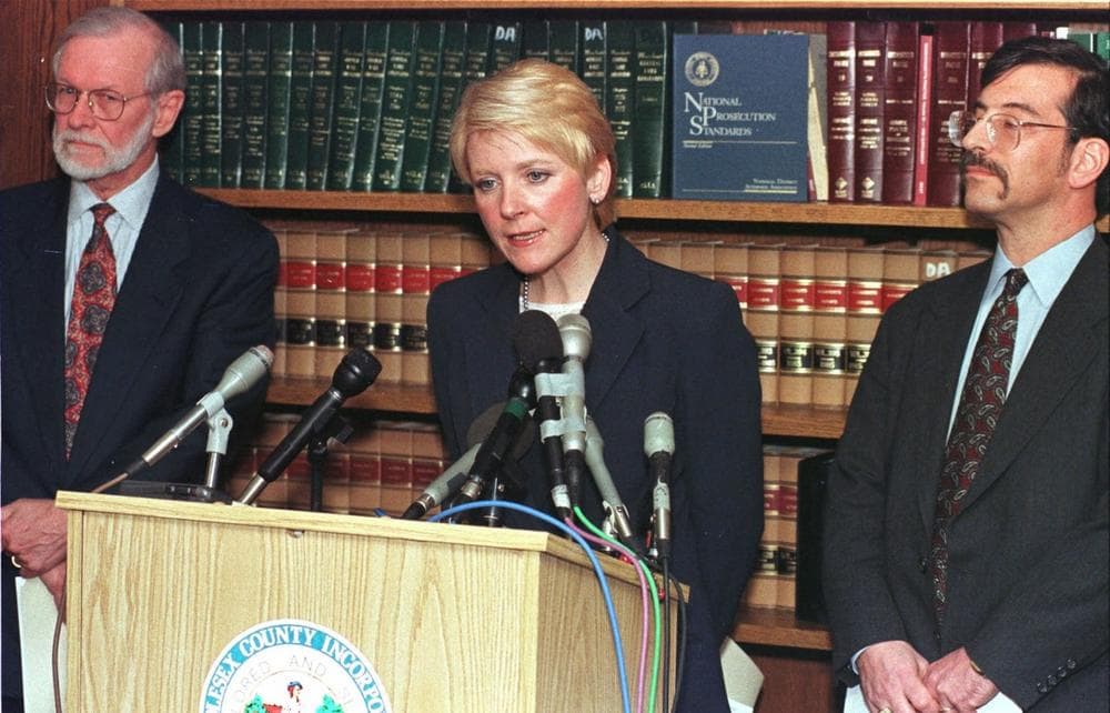 Martha Coakley, then Middlesex County district attorney, holds a news conference (AP)