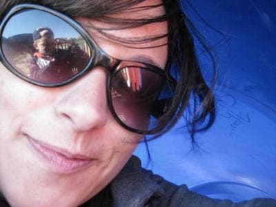 Melissa Hinckley works part-time as a nanny for two-and-a-half-year-old boy, who took this photo at a playground. When Hinckley is sick, she has to stay home to avoid spreading disease. But that means she loses out on pay. (Courtesy of Melissa Hinckley)