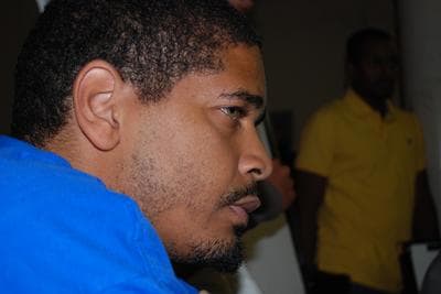 Erick Esteves, 30, is part of the new generation of black leadership in Boston. He helped found the Roxbury-based organization "Think Politics" to motivate blacks to vote and run for office. Esteves said Boston is a "fractured city" and there are "two Bostons: one for English speakers and one for non-English speakers, one for the well-off and one for the parents with kids on free and reduced lunch." (Bianca Vazquez Toness/WBUR)