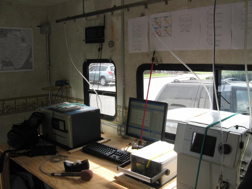 The RV is fitted with (Sacha Pfeiffer/WBUR)