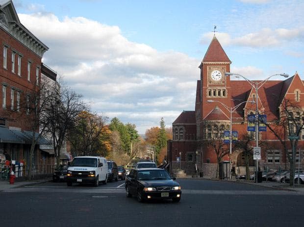 The town of Amherst this week decided to welcome detainees from Guatanamo who are cleared of terrorism allegations. (Deborah Becker/WBUR)