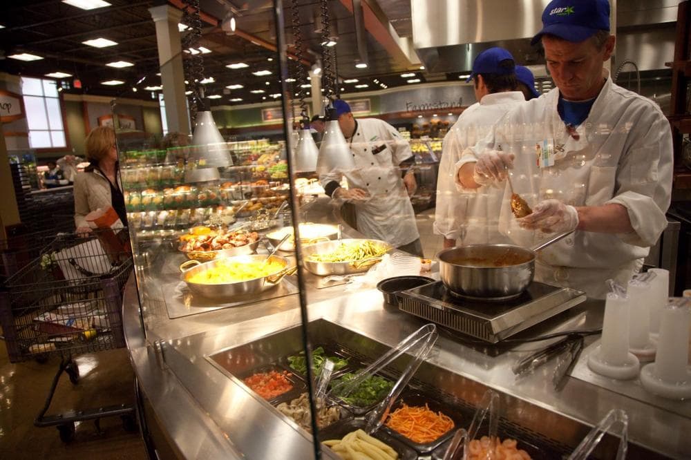 West Bridgewater-based Shaw's Market is developing a bigger prepared foods section to attract customers who like to eat out but are cutting back. (Courtesy Jon Fischer Photography)