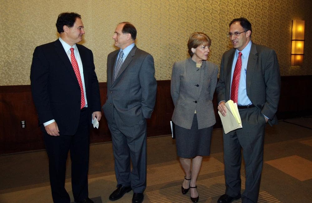 U.S. Senate hopefuls Stephen Pagliuca, Rep. Michael Capuano, Attorney General Martha Coakley and Alan Khazei. The Democratic primary candidates have been working to (AP)
