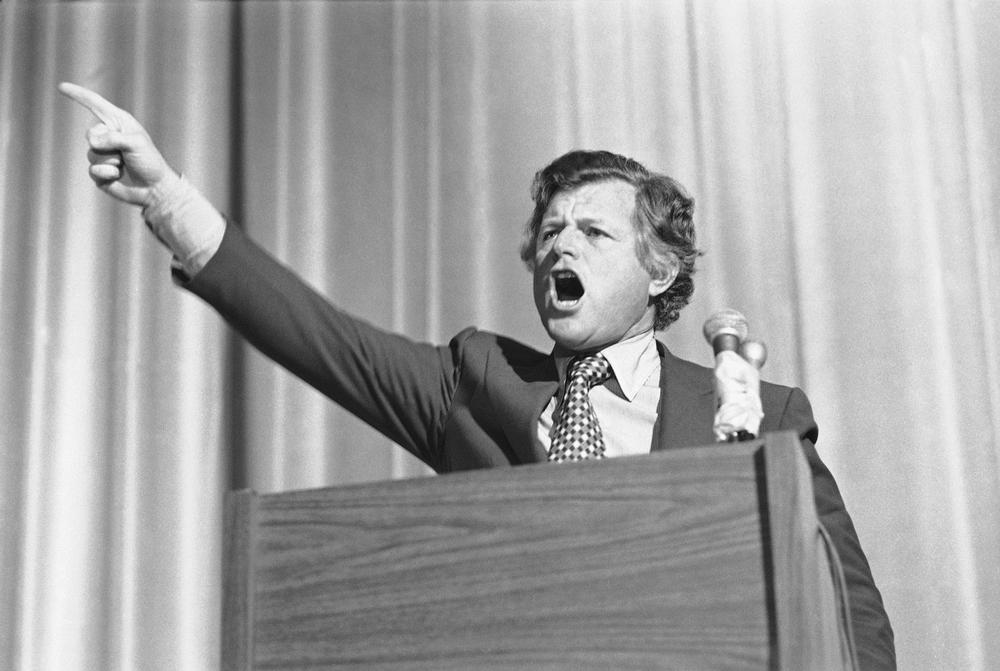 The person elected to fill the U.S. Senate seat left empty by the late Edward M. Kennedy could end up voting on the national health care reform bill being debated in Congress — legislation that Kennedy championed for much of his decades-long career. Here, Kennedy discusses national health care costs in 1979. (AP)