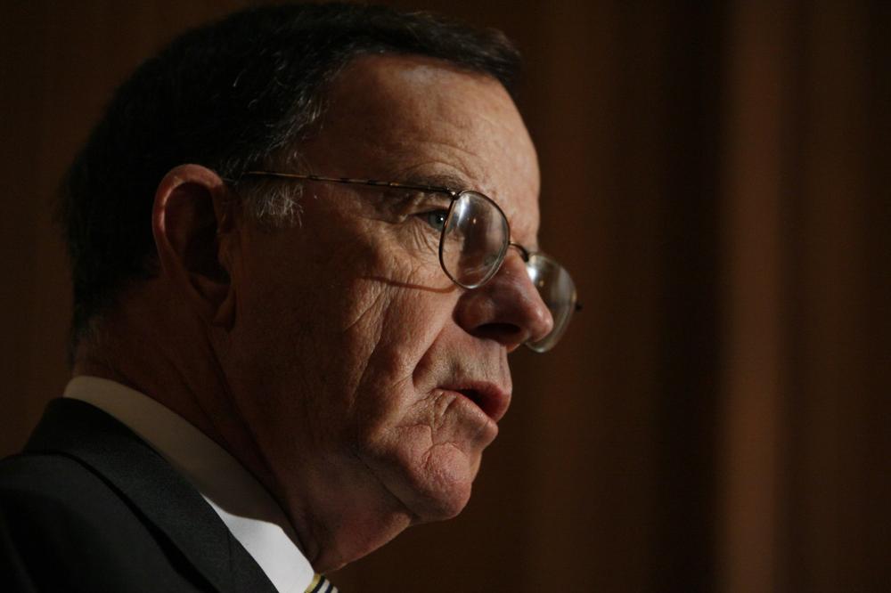 Sen. Paul Kirk, D-Mass. speaks about health care reform during a news conference on Capitol Hill in Washington, Tuesday, Nov. 10, 2009. (AP)