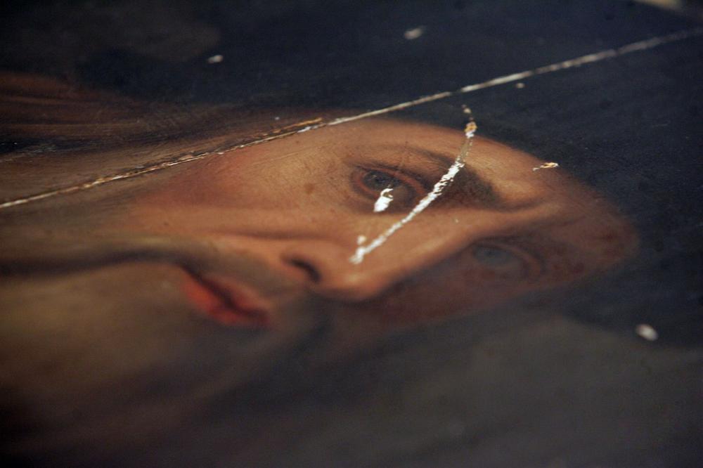 A previously unknown portrait of Leonardo da Vinci was first displayed in Rome in April. Now, the possibility of a previously unknown da Vinci work in Boston is causing a stir anew. (AP)