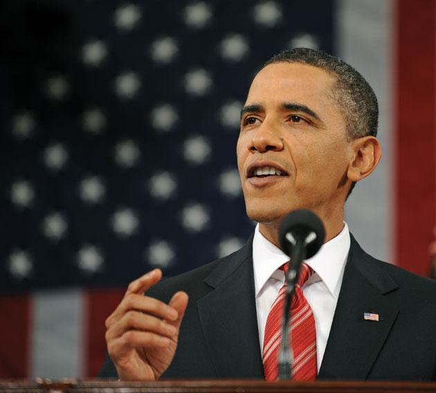 President Obama delivered his first State of the Union address Wednesday before a joint session of Congress. (AP)