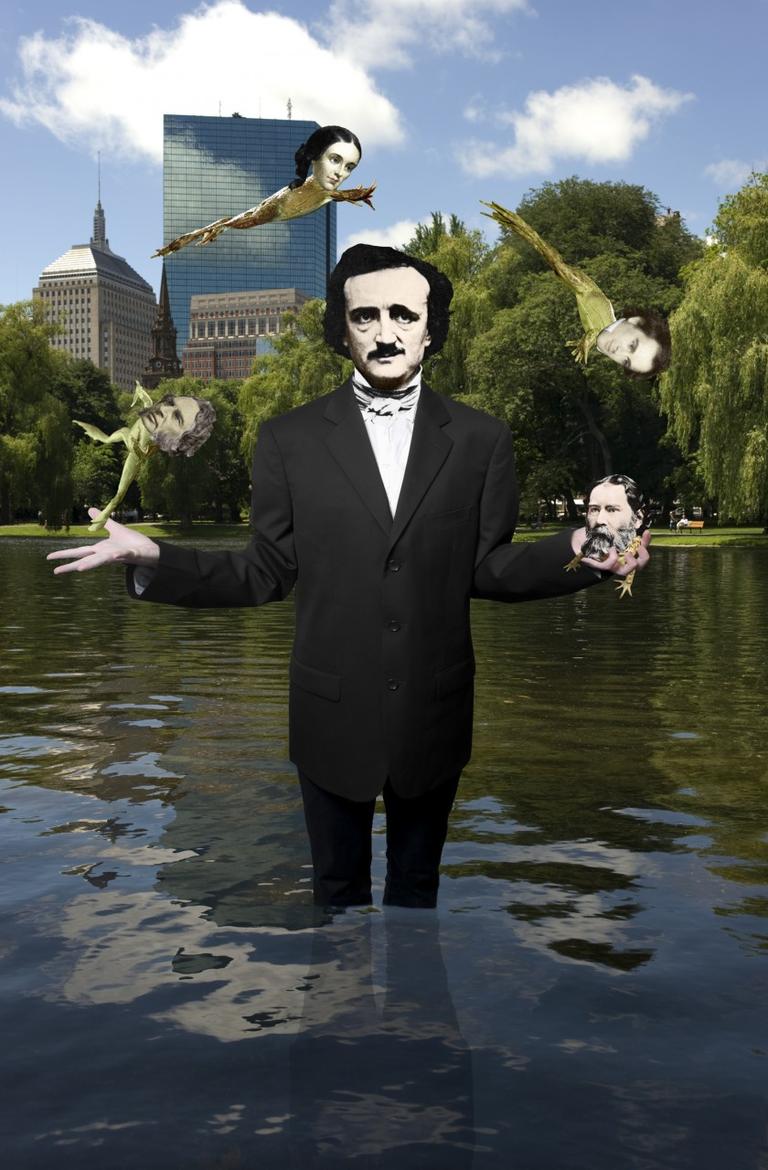 A. Henry Wadsworth Longfellow B. Margaret Fuller C. Nathanial Hawthorne D. James Russell Lowell (Image created by Kerry Burke, Media Technology Services, Boston College)