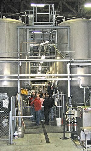 In the room adjacent to the time trial race area, it