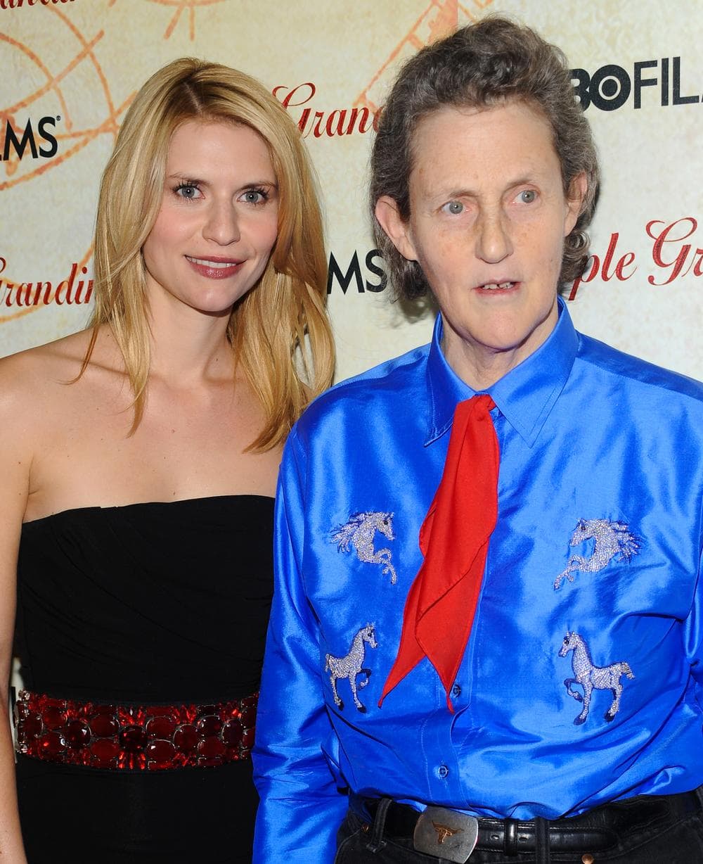 Actress Claire Danes, left, and Dr. Temple Grandin attend a screening of HBO's 'Temple Grandin' (AP)