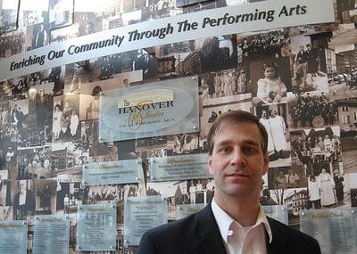 Troy Siebels, of Worcester's Hanover Theater, says competition from the proposed casinos would be the death knell for his performance venue. (Andrea Shea/WBUR)