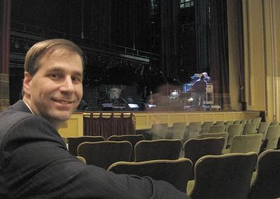 Hanover Theater's Troy Siebels (Andrea Shea/WBUR)