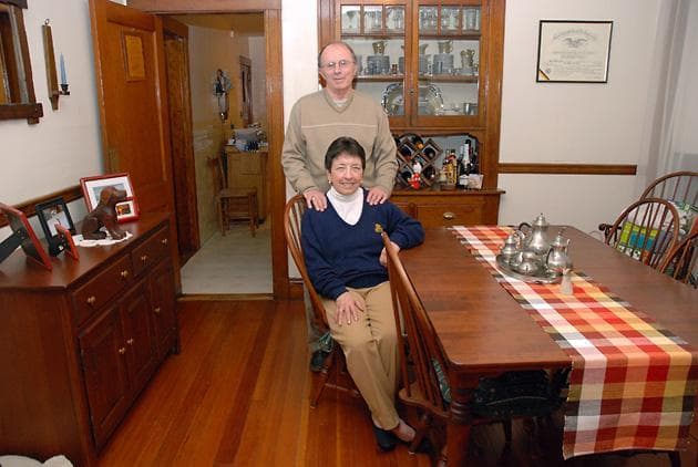 John and Barbara Horan have called this place &mdash; a three-bedroom apartment off of Bright Center &mdash; home for 40 years. (Andrew Phelps/WBUR)