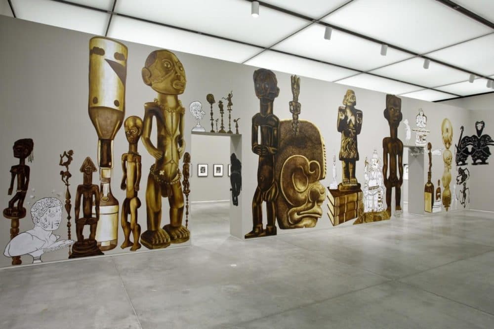 Dr. Lakra, a Mexican artist, drew inspiration from South Asia and Africa for his mural at the ICA. (Courtesy of the ICA)