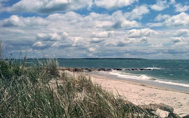 A view of Nantucket Sound in Hyannisport on Wednesday (Steve Brown/WBUR)