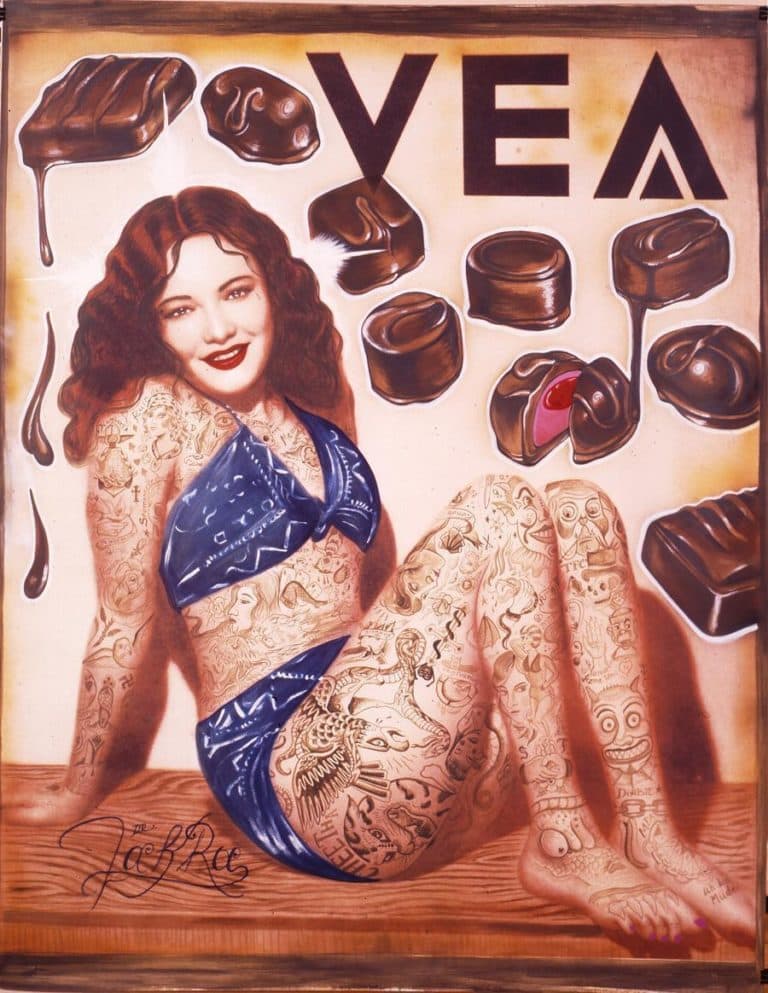 Untitled, Chocolatitos, 2003. Ink on paper. (Courtesy ICA)
