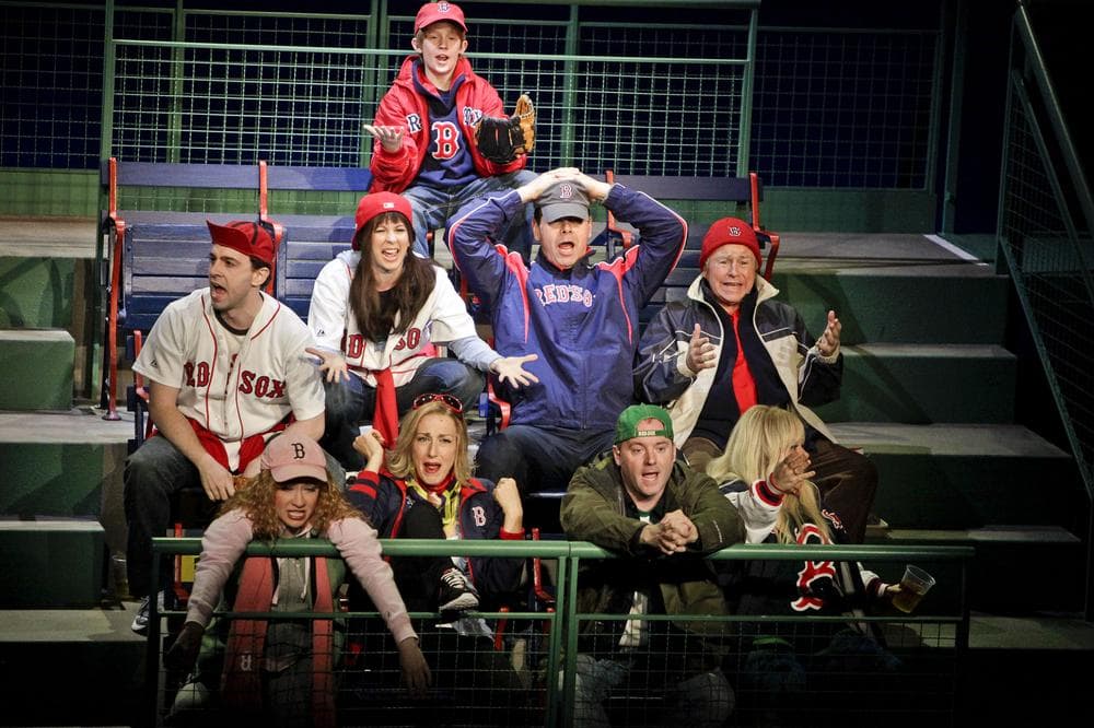 Red Sox fans in the new musical "Johnny Baseball." (Marcus Stern/American Repertory Theater) 