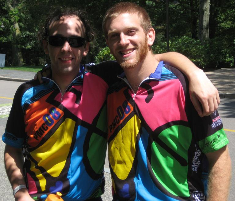 Jeremy, right, with his little brother Bryan, a cancer survivor. (Courtesy of Beth Fredericks.)