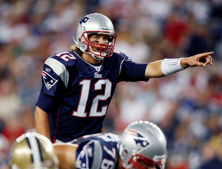 Tom Brady directs the Patriots' offense in a pre-season game on Thursday. (AP)