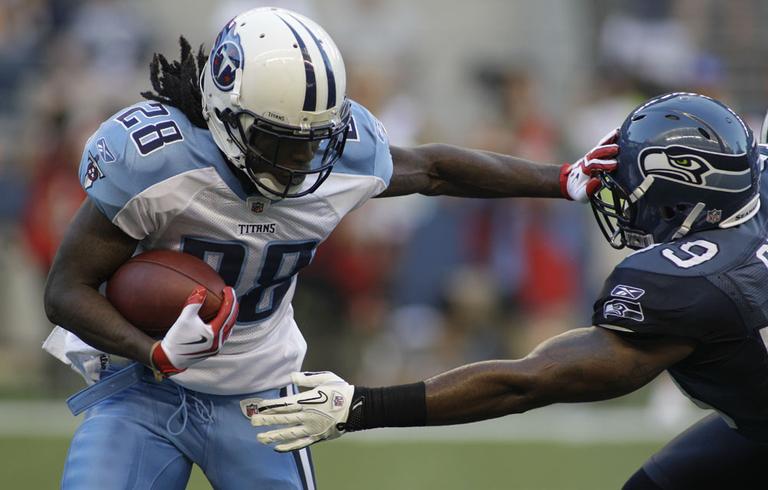 Many experts say the Titans' Chris Johnson is the No. 1 fantasy player. Where will he go in this weekend's draft? (AP)