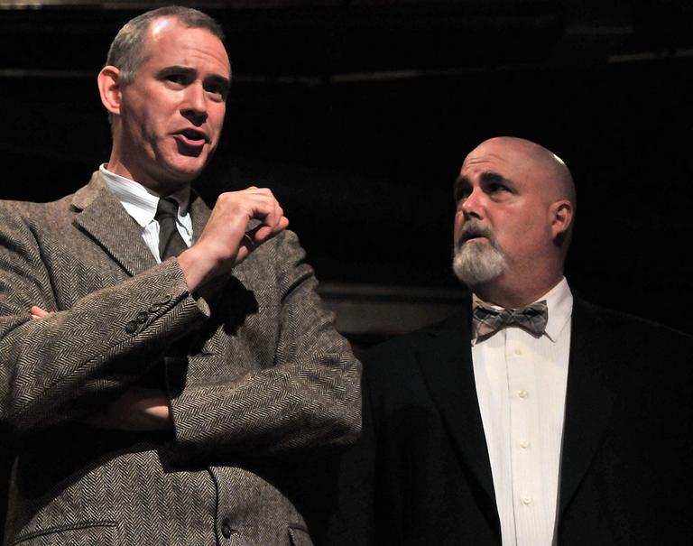 Barlow Adamson and William Gardinier in "The Real Inspector Hound." (Craig Bailey/Perspective Photo)