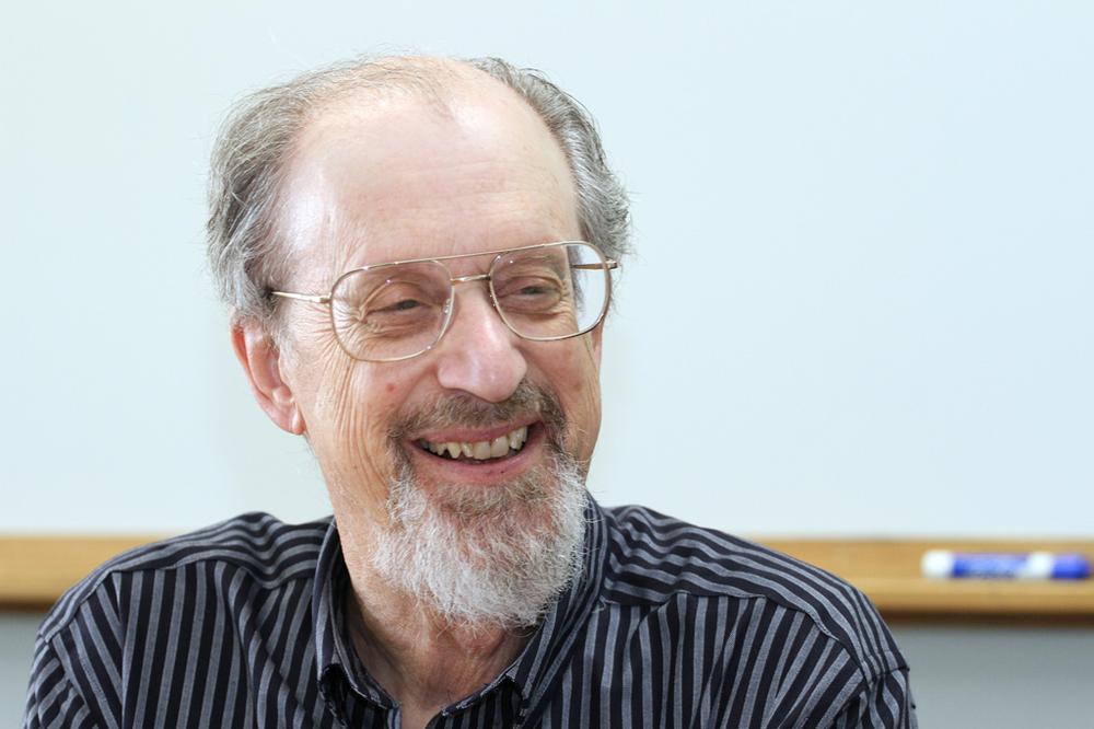 Ernie May is head of the Faculty Senate at the University of Massachusetts Amherst. (Andrew Phelps/WBUR)