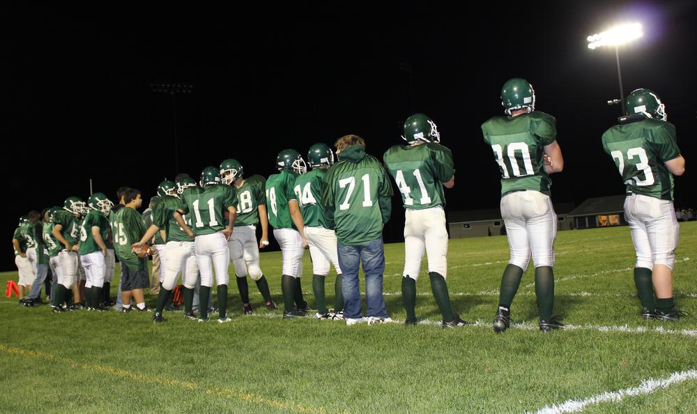 The truest display of Ware's pride and spirit can be seen and heard at the town's high school football games. (Lisa Tobin/WBUR)