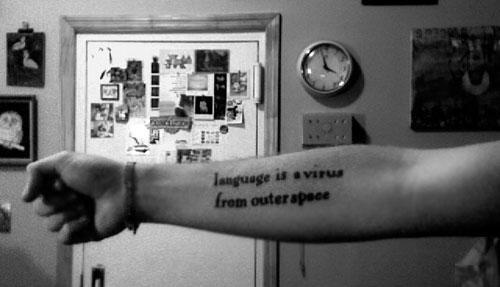 Posted by Justin L. &mdash; inspired by William Burroughs/Laurie Anderson. 