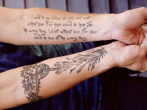 Elizabeth Vegvary with words from T.S. Eliot's poem "Four Quartets" (from "The Word Made Flesh").