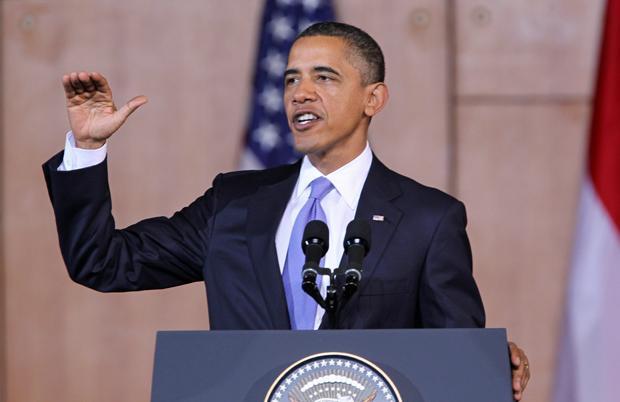 In a speech at the University of Indonesia in Jakarta, Indonesia, on Wednesday, President Obama acknowledged that U.S. relations are still frayed with the Islamic world despite his best efforts at repairs. (Barbara Walton/AP)