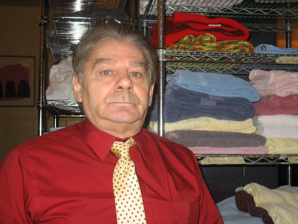 George Caponigro, used to be a guest at the Harvard Square Homeless Shelter in Cambridge, Massachusetts.  He credits the place with helping him get back on his feet. (Monica Brady-Myerov/Here &amp; Now)