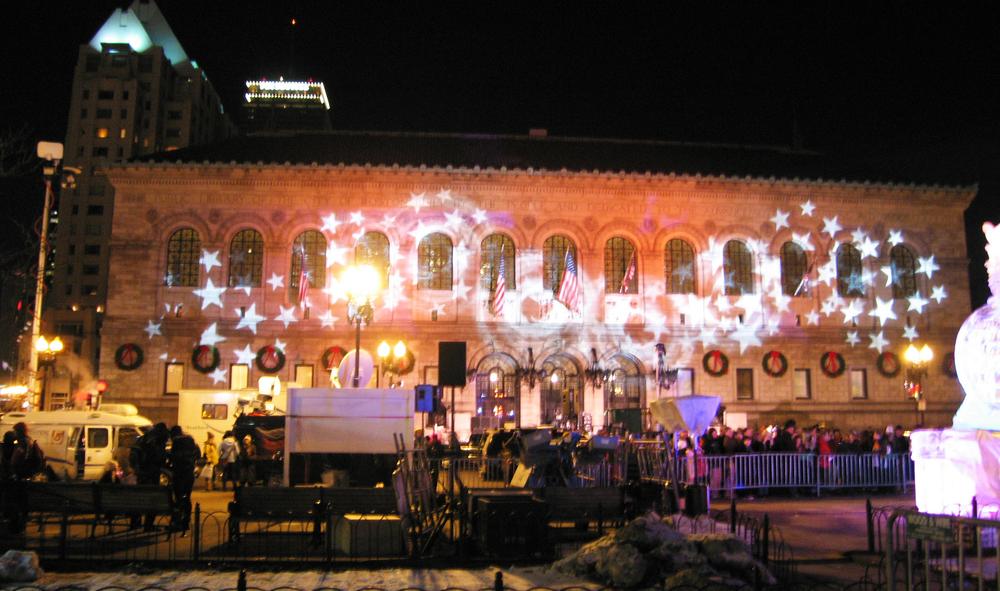 The Boston Public Library was decked out for 2010's First Night. (The Eggplant/Flickr)