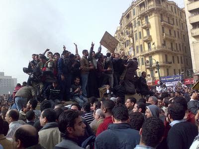 Demonstrators on an Army Truck in Tahrir Square, Cairo. (Ramy Raoof/Flickr)