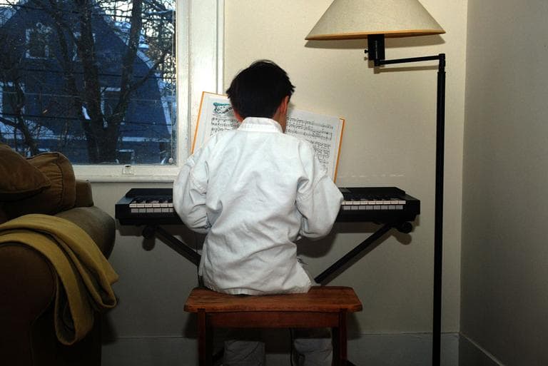 The Donovan family has chosen not to medicate its son. (Jesse Costa/WBUR) The Donovan family has chosen not to medicate its son. (Jesse Costa/WBUR)