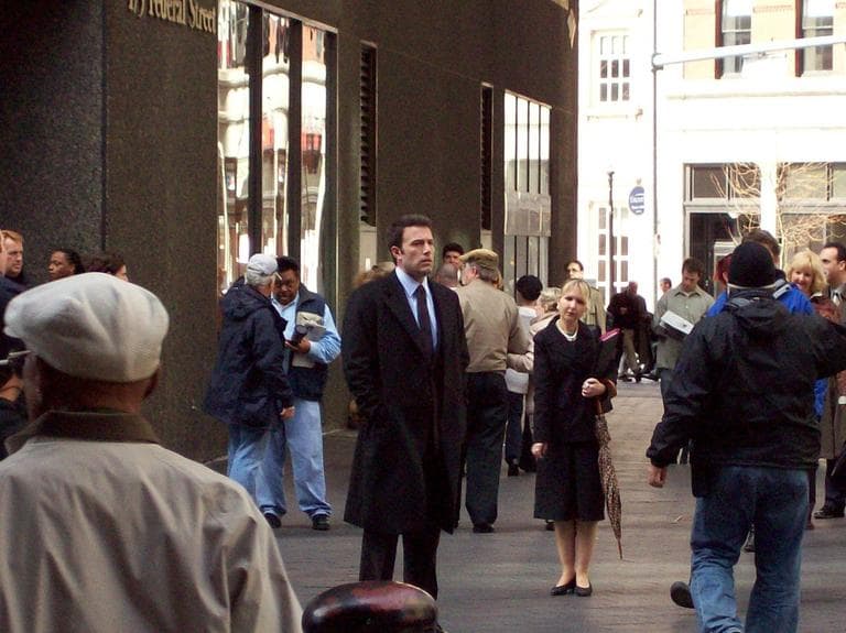 Ben Affleck films a scene from "The Company Men" in downtown Boston in 2009. (akrk5785/Flickr)