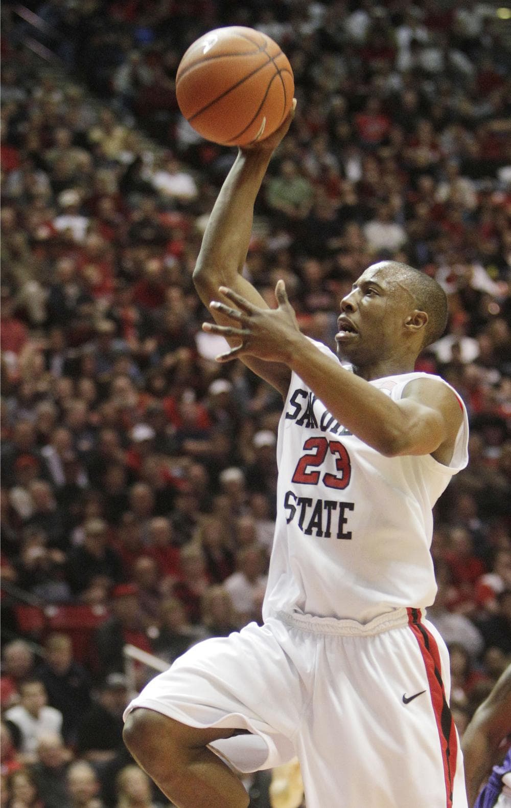 San Diego State's D.J. Gay leads the Aztecs in three-pointers this season. (AP)