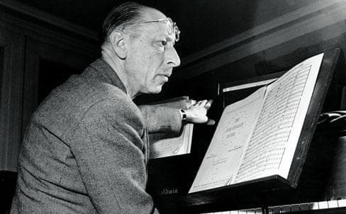 Russian composer Igor Stravinsky poses in Boston Jan. 12, 1944. (AP)