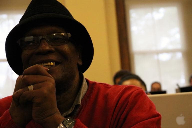 Larry Darnell Andrews is the real-life inspiration for the character Omar, the savvy, independent thug and stick-up artist who lives by his own code in "The Wire." (Kirk Carapezza for WBUR)