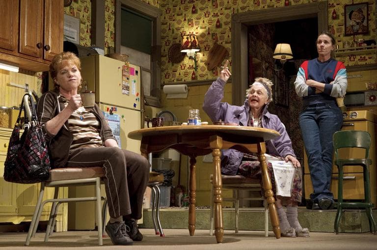 Actors in "Good People," including Frances McDorman, far right (Courtesy)
