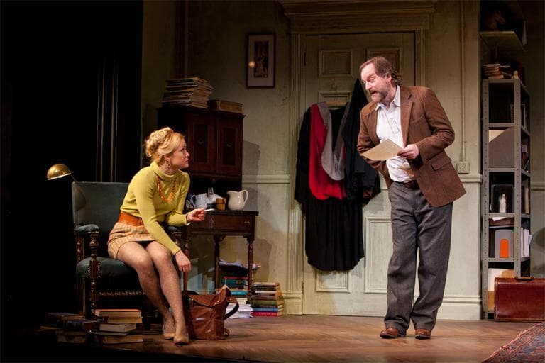 Jane Pfitsch and Andrew Long in a scene from The Huntington Theatre Company's "Educating Rita" (T. Charles Erickson)