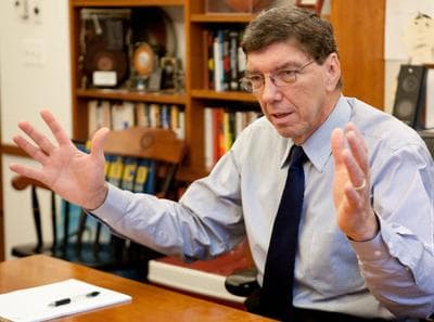 Clayton Christensen (Courtesy of Evgenia Eliseeva/Harvard University)