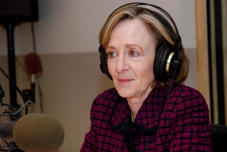 Susan Hockfield at WBUR in January 2011 (Jesse Costa/WBUR)